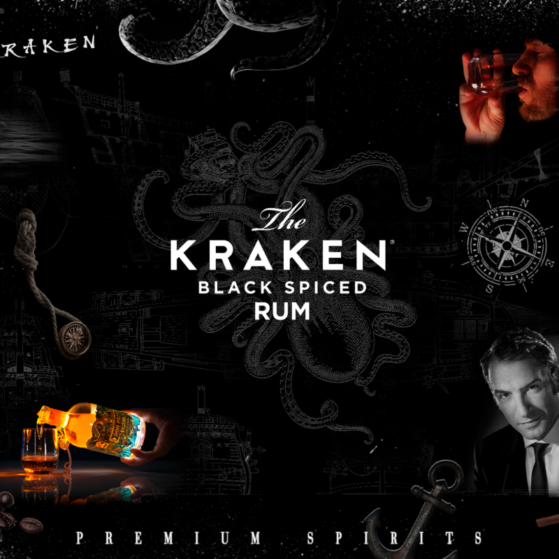 Moodboard pour la marque de vins & spiritueux Kraken par John Bertolini