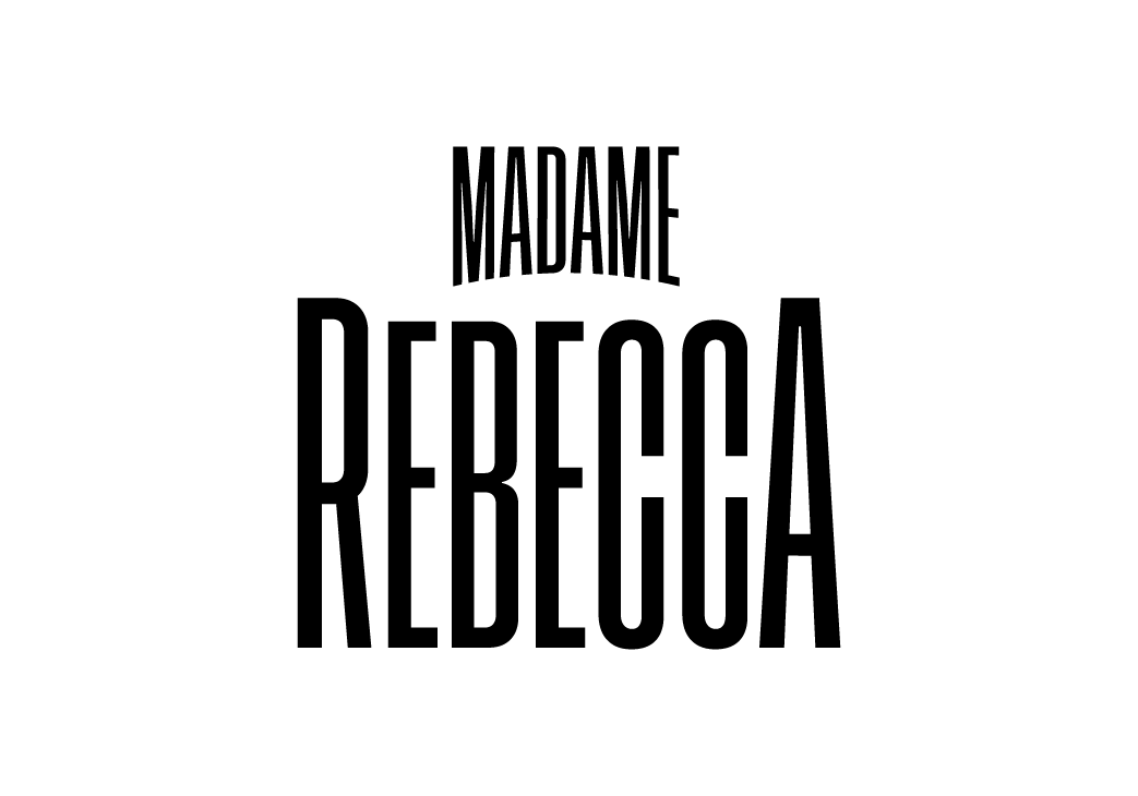 Logo de Madame Rebecca en noir et blanc