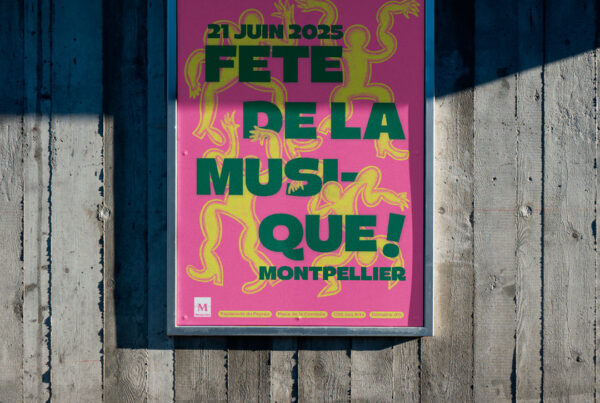 Mockup d'une affiche de rue de la Fête de la musique 2025 par John Bertolini